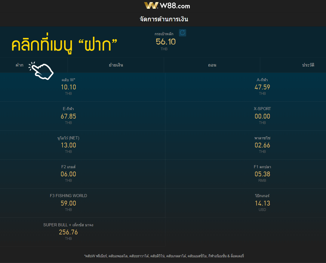 deposit w88